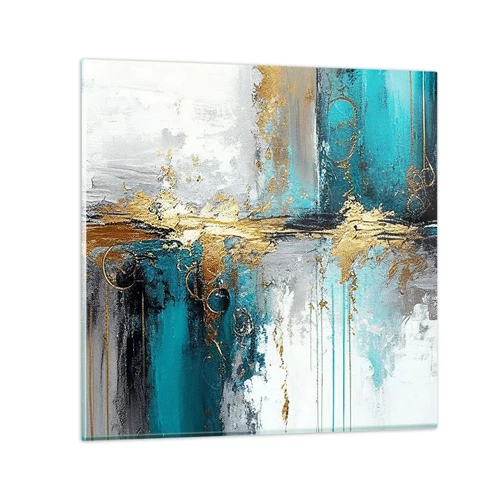 Glass picture - Everything Flows - 30x30 cm