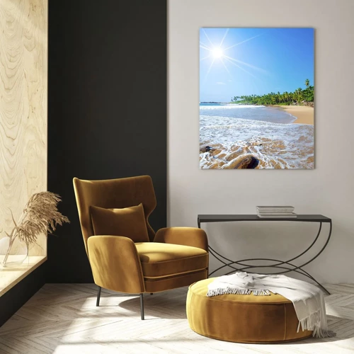 Glass picture - Exotic Place for You - 50x70 cm