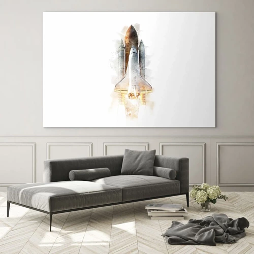 Glass picture - Explorers Get Ready - 100x70 cm