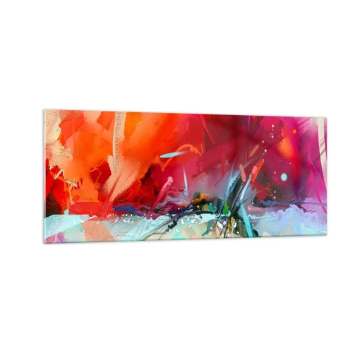 Glass picture - Explosion of Lights and Colours - 100x40 cm