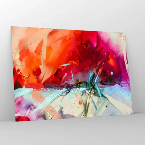 Glass picture - Explosion of Lights and Colours - 100x70 cm