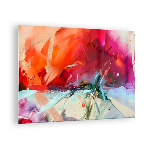 Glass picture - Explosion of Lights and Colours - 70x50 cm