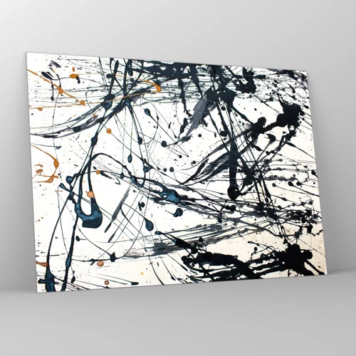 Glass picture - Expressionist Abstract - 70x50 cm