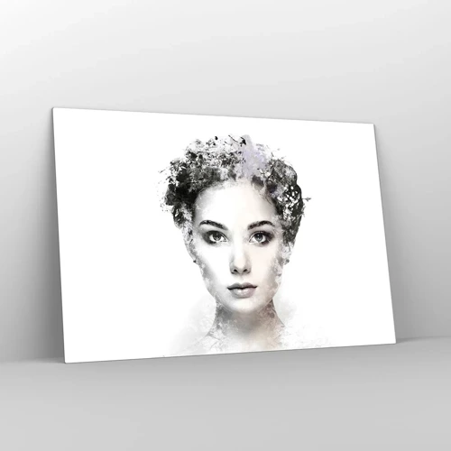 Glass picture - Extremely Stylish Portrait - 120x80 cm