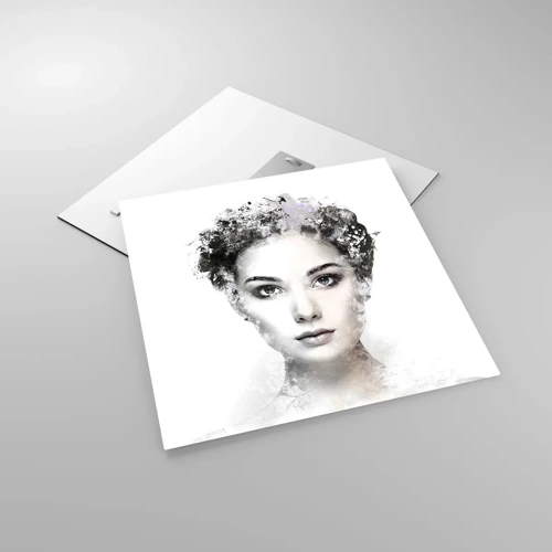 Glass picture - Extremely Stylish Portrait - 50x50 cm