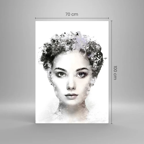 Glass picture - Extremely Stylish Portrait - 70x100 cm