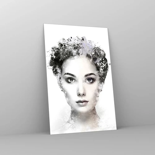 Glass picture - Extremely Stylish Portrait - 80x120 cm