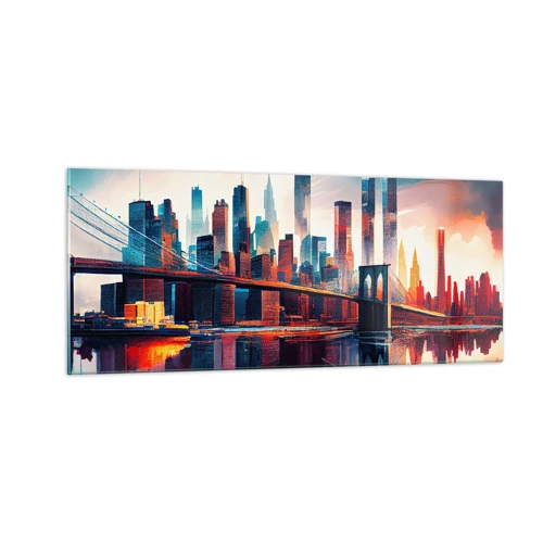 Glass picture - Fabulous New York - 100x40 cm
