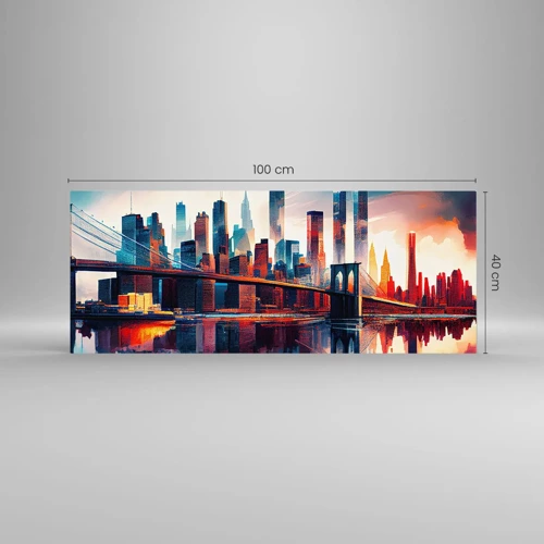 Glass picture - Fabulous New York - 100x40 cm