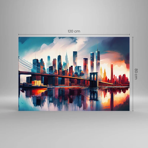 Glass picture - Fabulous New York - 120x80 cm