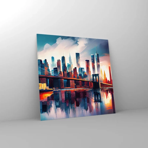 Glass picture - Fabulous New York - 40x40 cm