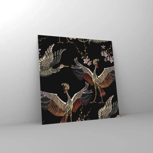 Glass picture - Fairy Tale Bird - 30x30 cm