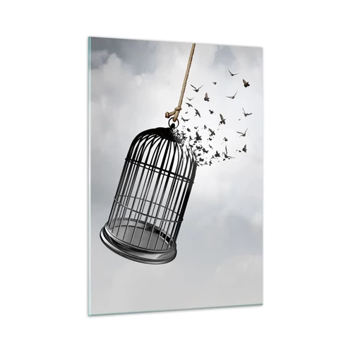 Glass picture - Faith…Hope…Freedom! - 50x70 cm