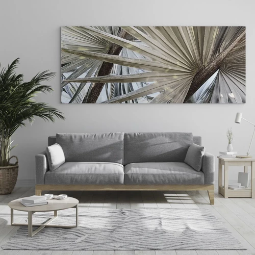 Glass picture - Fans in tropics - 160x50 cm