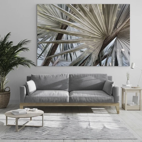 Glass picture - Fans in tropics - 70x50 cm