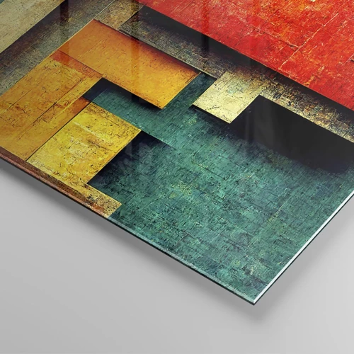 Glass picture - Festival of Right Angles - 70x50 cm