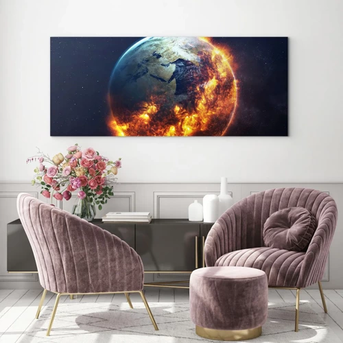 Glass picture - Flame of Apocalypse - 100x40 cm