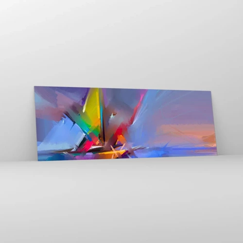 Glass picture - Flew like s Bird - 140x50 cm