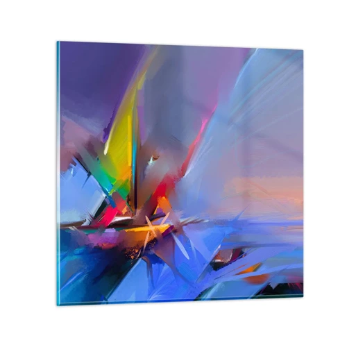 Glass picture - Flew like s Bird - 50x50 cm