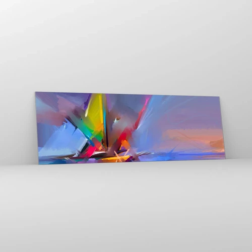 Glass picture - Flew like s Bird - 90x30 cm