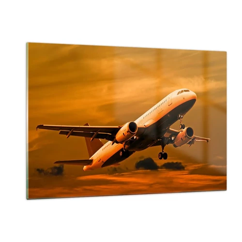 Glass picture - Flight towards the Sun - 120x80 cm