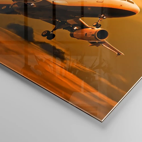 Glass picture - Flight towards the Sun - 120x80 cm