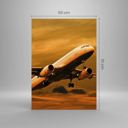 Glass picture - Flight towards the Sun - 50x70 cm