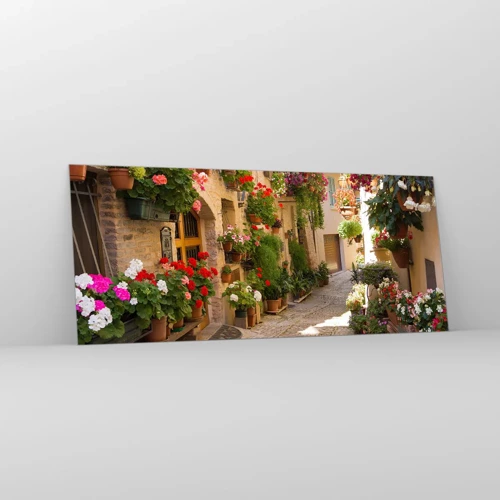 Glass picture - Flood of Flowers - 120x50 cm