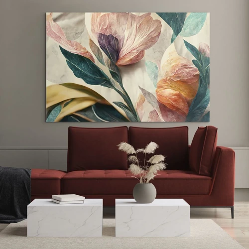 Glass picture - Flowers of Southern Islands - 120x80 cm