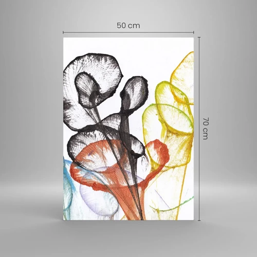 Glass picture - Flowers with a Soul - 50x70 cm