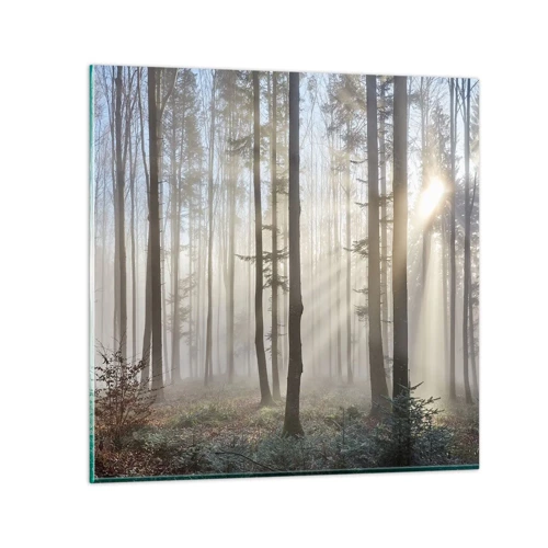 Glass picture - Fog Has Woken up Too - 30x30 cm