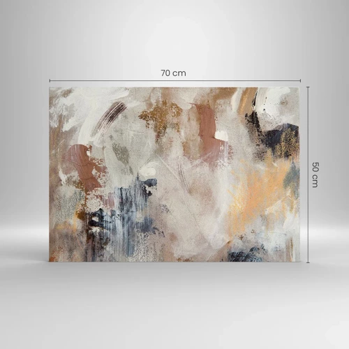 Glass picture - Foggy Abstract - 70x50 cm