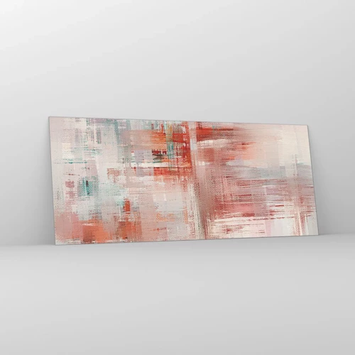 Glass picture - Foggy but Pink - 120x50 cm