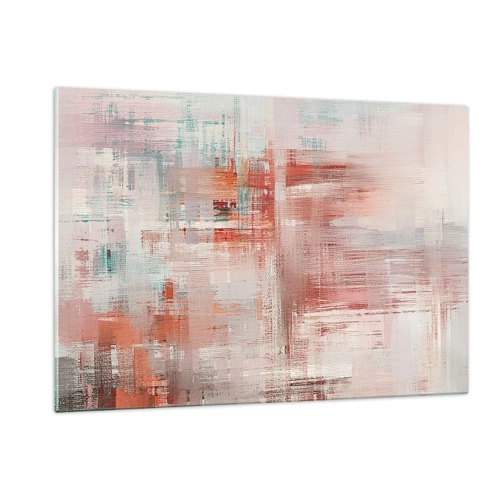 Glass picture - Foggy but Pink - 120x80 cm