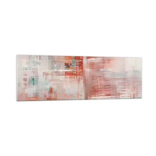 Glass picture - Foggy but Pink - 160x50 cm