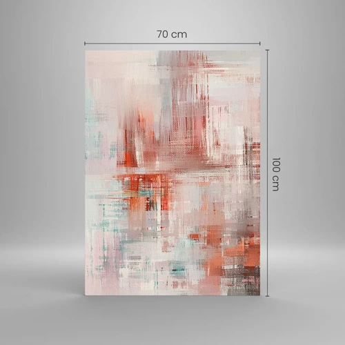 Glass picture - Foggy but Pink - 70x100 cm