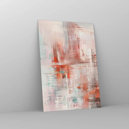 Glass picture - Foggy but Pink - 70x100 cm