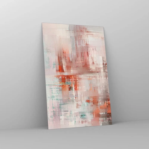 Glass picture - Foggy but Pink - 80x120 cm