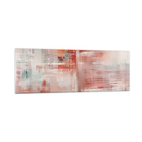 Glass picture - Foggy but Pink - 90x30 cm