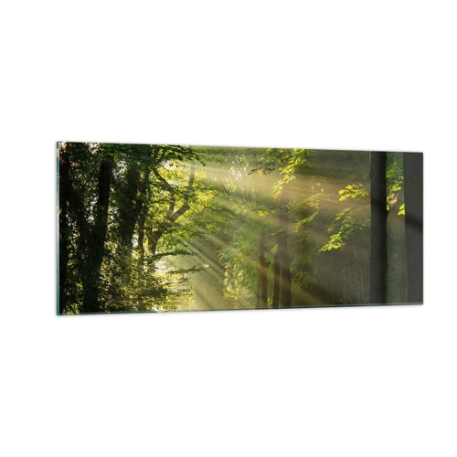 Glass picture - Forest Moment - 100x40 cm