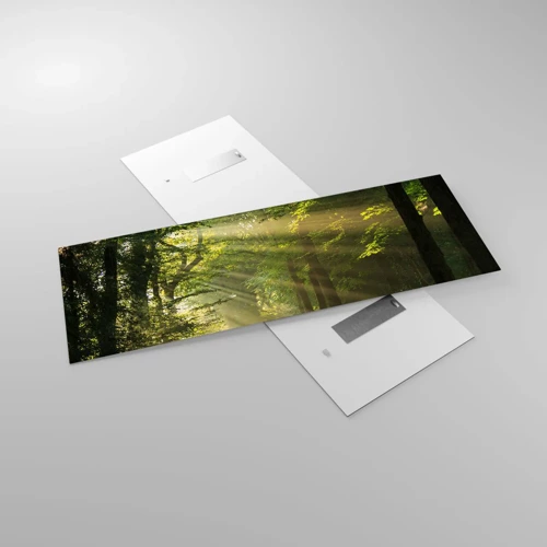 Glass picture - Forest Moment - 140x50 cm