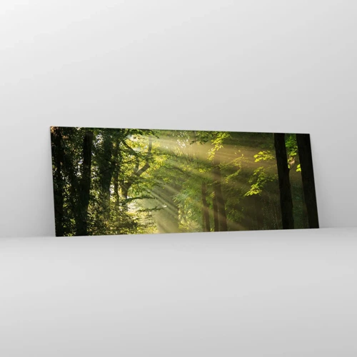Glass picture - Forest Moment - 140x50 cm