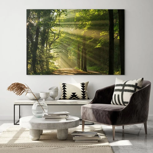 Glass picture - Forest Moment - 70x50 cm