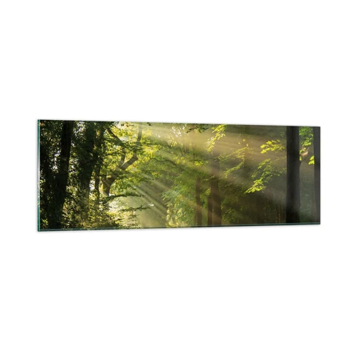 Glass picture - Forest Moment - 90x30 cm
