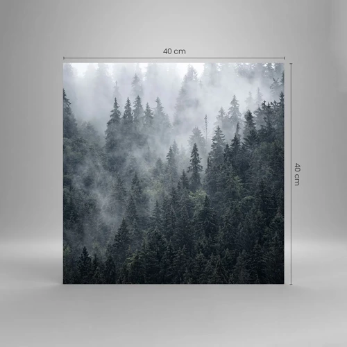 Glass picture - Forest World - 40x40 cm