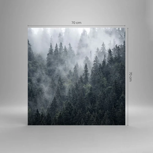 Glass picture - Forest World - 70x70 cm