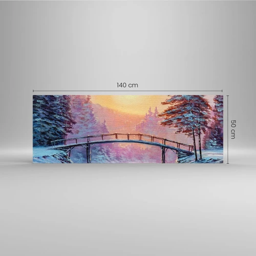Glass picture - Four Seasons - Winter - 140x50 cm