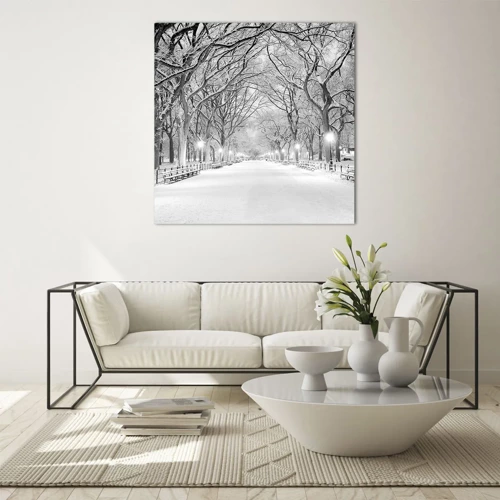 Glass picture - Four Seasons: Winter - 60x60 cm