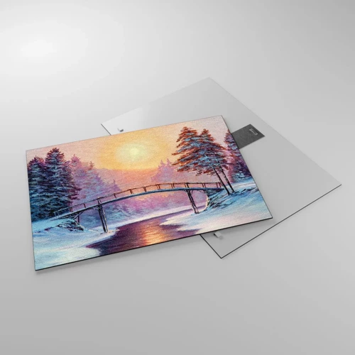 Glass picture - Four Seasons - Winter - 70x50 cm