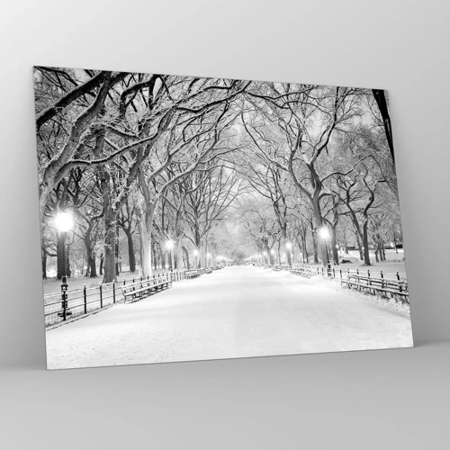 Glass picture - Four Seasons: Winter - 70x50 cm